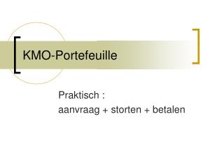 KMO-Portefeuille