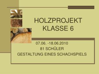 HOLZPROJEKT KLASSE 6