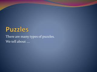 Puzzles