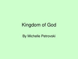 Kingdom of God