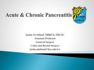 Acute &amp; Chronic Pancreatitis