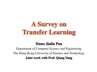 A Survey on Transfer Learning