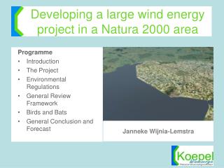 Developing a large wind energy project in a Natura 2000 area