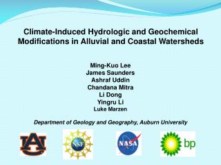 Climate-Induced Hydrologic and Geochemical Modifications in Alluvial and Coastal Watersheds