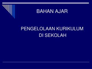 BAHAN AJAR