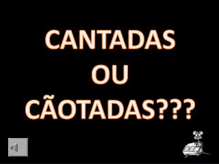 CANTADAS OU CÃOTADAS???