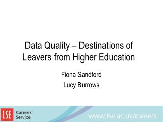 Data Quality – Destinations of Leavers from Higher Education