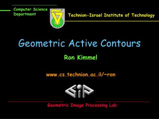 Geometric Active Contours