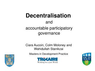 Decentralisation