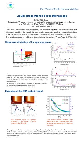 Dynamics of the AFM probe in liquid