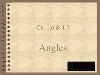 Ch. 1.6 &amp; 1.7