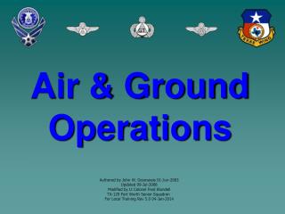 Air &amp; Ground Operations