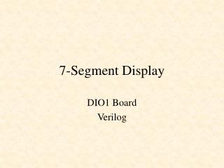 7-Segment Display