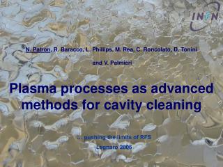 Plasma processes as advanced methods for cavity cleaning