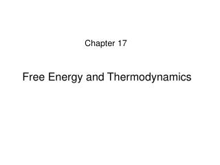 Free Energy and Thermodynamics