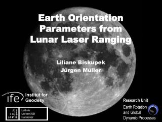 Earth Orientation Parameters from Lunar Laser Ranging