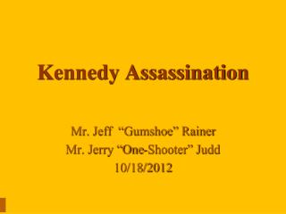 Kennedy Assassination