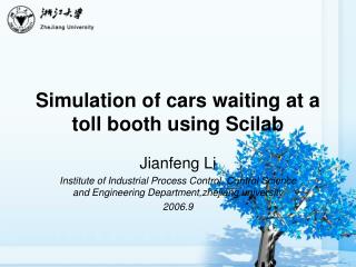 Simulation of cars waiting at a toll booth using Scilab