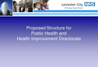 Proposed Structure for Public Health and Health Improvement Directorate