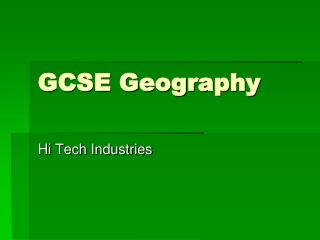 GCSE Geography