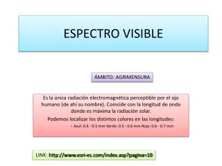 ESPECTRO VISIBLE