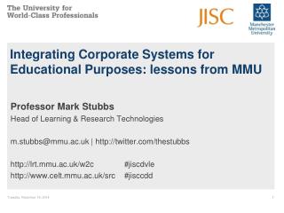 Integrating Corporate Systems for Educational Purposes: lessons from MMU