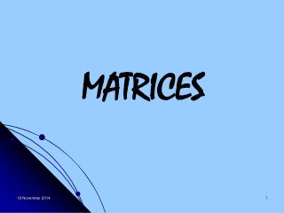 MATRICES