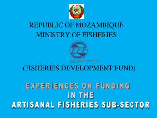 EXPERIENCES ON FUNDING IN THE ARTISANAL FISHERIES SUB-SECTOR