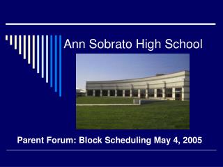 Ann Sobrato High School