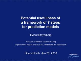 Potential usefulness of a framework of 7 steps for prediction models