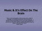 Music It s Effect On The Brain