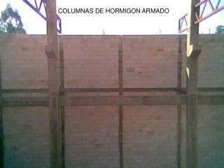 COLUMNAS DE HORMIGON ARMADO