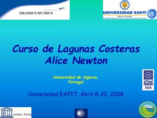 Curso de Lagunas Costeras Alice Newton Universidad de Algarve, Portugal