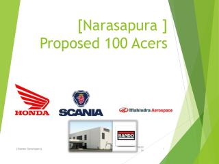 [ Narasapura ] Proposed 100 Acers