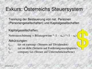 Exkurs: Österreichs Steuersystem