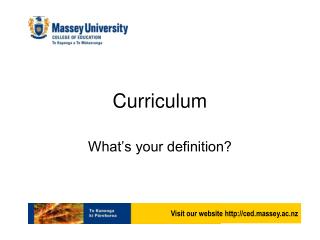 Curriculum