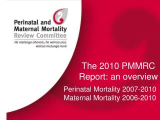 The 2010 PMMRC Report: an overview