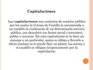 Capitulaciones