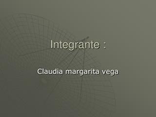 Integrante :