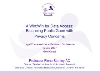 A Win:Win for Data Access: Balancing Public Good with Privacy Concerns