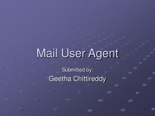 Mail User Agent