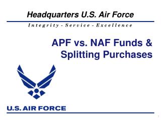 APF vs. NAF Funds &amp; Splitting Purchases