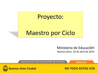 Proyecto: Maestro por Ciclo