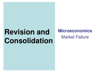 Revision and Consolidation