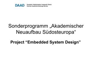 Sonderprogramm „Akademischer Neuaufbau Südosteuropa“