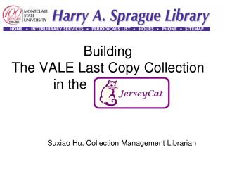 Building The VALE Last Copy Collection in the JerseyCAT