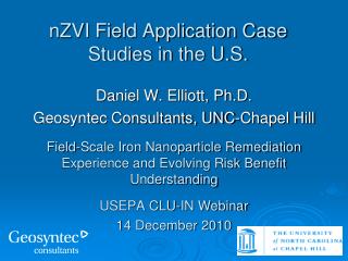 nZVI Field Application Case Studies in the U.S.