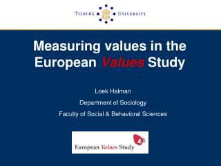 Measuring values in the European Values Study