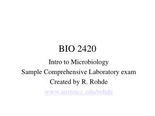 BIO 2420