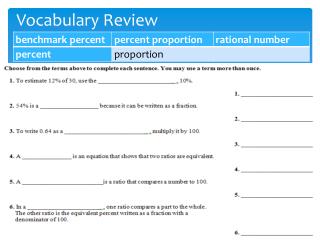 Vocabulary Review